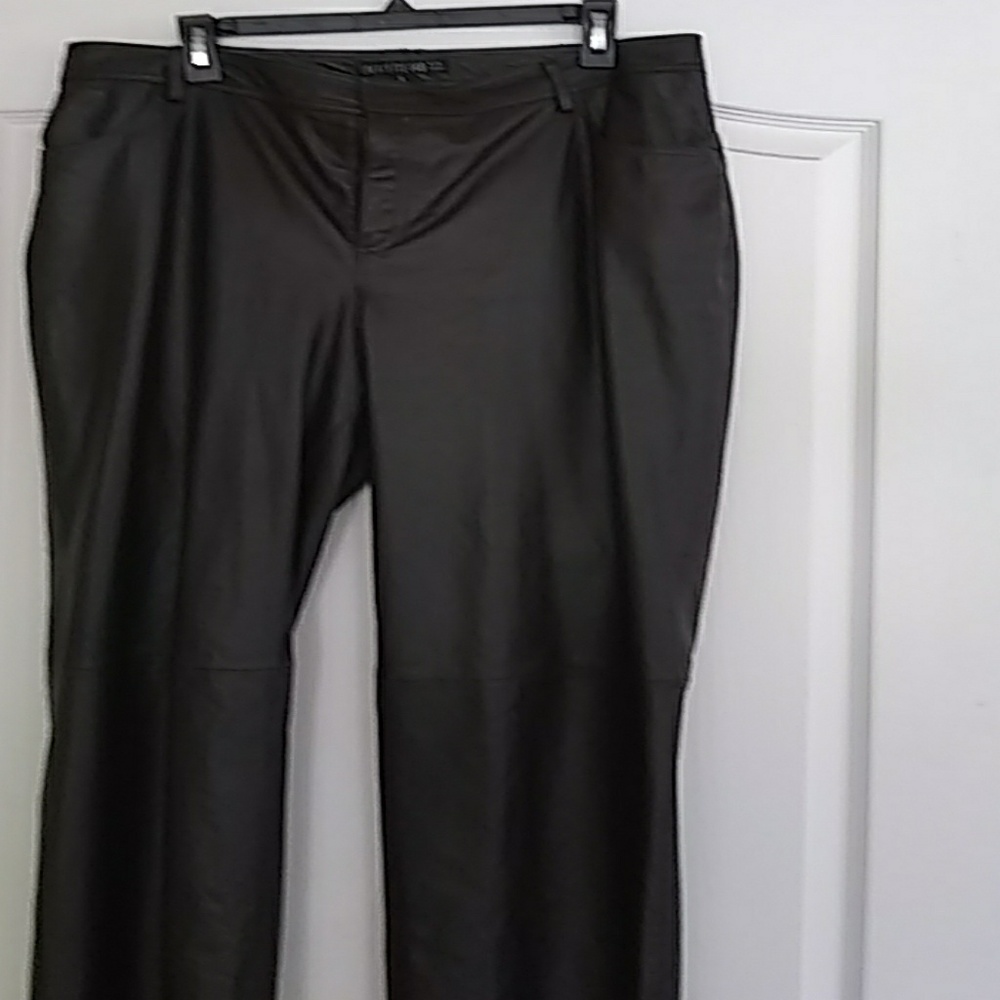Leather jeans